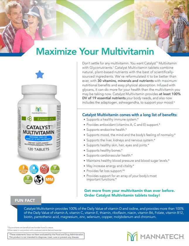 Catalyst Multivitamin Tablets | Mannatech Catalyst Multivitamin Tablets ...